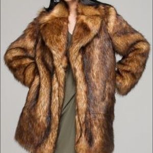 TOPSHOP Faux Fur Coat